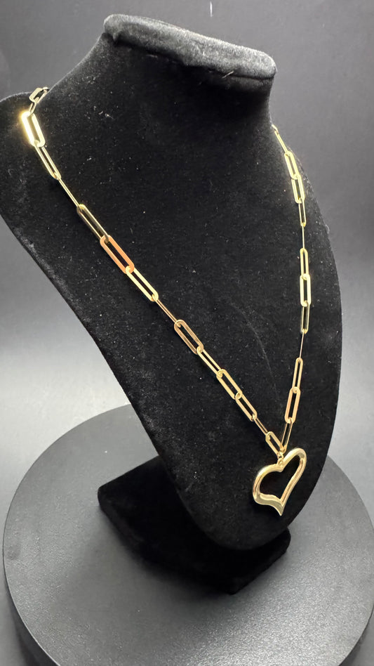 Cadena estilo Paperclip 14kt